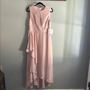 JS Collections Pink High Low Gown for Prom